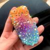 LVTFCO Natural Electroplating Rainbow Aura Crystal Cluster Energy Ornament Candy Color Quartz Gemstone,FREE COLOR,70,100g view 2