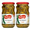 Bodrum 370cc Pepper Pickled | 330g | Peppers Hot in Water| Ideal for Any Meat or Poutry Meal | Delicious Taste | Pickled Pepper (2 x Hot Pepper Pickle) view 1