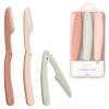 3Pcs Eyebrow Razor Set,Face Razors for Women,Eyebrow Trimmer Portable Eyebrow Face Razors Dermaplaning Blades for Face,Facial Hair Peach Fuzz Remover for Helps Exfoliate and Smooth the Skin