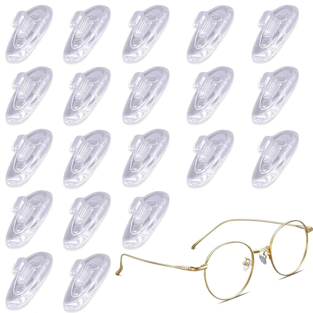 10 Pairs Nose Pads for Glasses Push on Nose Pads Silicone Nose Pads for Eyeglasses and Sunglasses