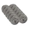 12 Pieces Stainless Steel Wire Cleaning Ball Kitchen Shop Cleaning Ball Steel Wool Scrubber Pad for Tableware Used Car Upholstery Cleaning Set (Silver, One Size) view 1