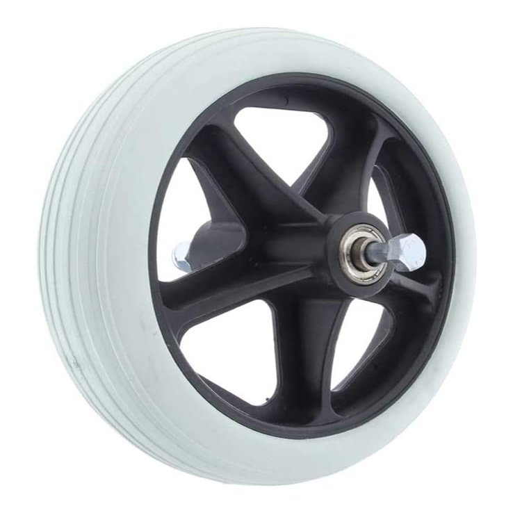 AiQima Wheelchair Frontor Wheels,1 Piece 7 inch Wheelchair Fronter - Wheelchair Wheels Replacement Bea5/16 Inchers