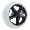 AiQima Wheelchair Frontor Wheels,1 Piece 7 inch Wheelchair Fronter - Wheelchair Wheels Replacement Bea5/16 Inchers view 1