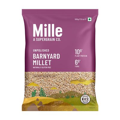 Mill Barnyard Millet Whole Grain, Unpolished, 500g
