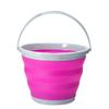 Collapsible Folding Silicon Plastic Round Bucket - Great For Any Occasion Like; Kitchen, Outdoor, Camping, Hiking, Fishing, Office Or Sport Events Present view 1