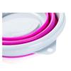 Collapsible Folding Silicon Plastic Round Bucket - Great For Any Occasion Like; Kitchen, Outdoor, Camping, Hiking, Fishing, Office Or Sport Events Present view 2