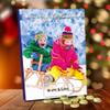 Personalised Photo Chocolate Advent Calendar - Blue view 1