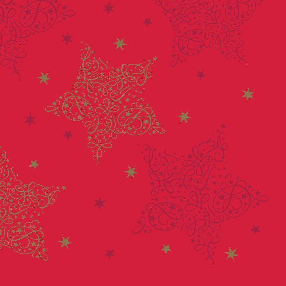 Red Merry & Bright Napkins 40cm 3ply Serviettes Christmas Party Table Festive