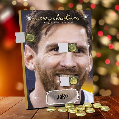 Lionel Messi Personalised Chocolate Advent Calendar