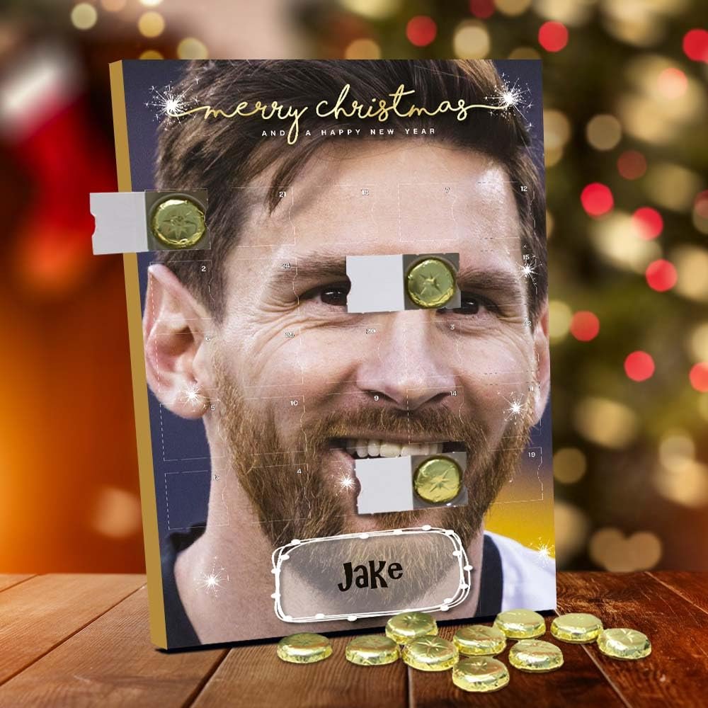 Lionel Messi Personalised Chocolate Advent Calendar