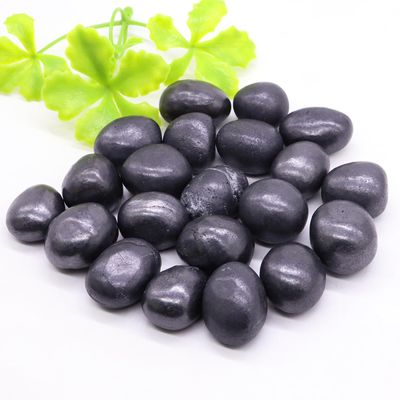 100g Natural Round Shungite Crystal Bulk Gravel Tumbled Stone Quartz Polished Rock Home Decoration Ornaments Gift