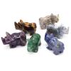 1pc Rhinoceros Figurine Healing Crystal Natural Stone Quartz Animal Gemstone Carving Sculpture Fengshui Reiki Home Spirit Decor view 4