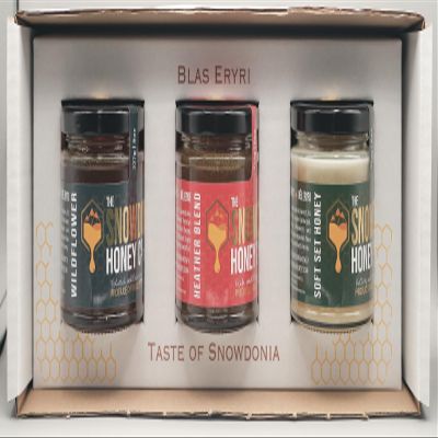 Luxury Welsh Honey Gift Set - 2* Great Taste Award Winners - Premium Heather Blend Wildflower &Soft Set - Perfect for Presents and Special Occasions - 100% Recyclable Packaging