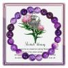 ARHTF Thistle Blessing Sassenach Gift Scottish Thistle Bracelet Thistle Charm Thistle Flower Jewelry,Scottish Thistle Jewelry for Women, 5.5 UK, Stone, no gemstone view 1