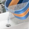 PW TOOLS Foldable Bucket, Mop Bucket, Rectangular Cleaning Bucket with Roller and Handle, Folding Water Tub, Portable Water Bucket for Cleaning Mop, Car Washing view 4