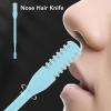 Nose Hair Knife, 12 Pieces 360 Degree Rotatable Manual Nose Hair Trimmer Lightweight Practical for Men Women for Business Appointments view 4