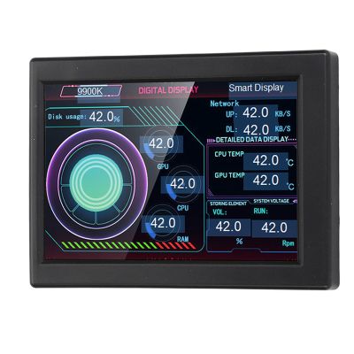 DIY Themes, USB C Connectivity, Comprehensive Monitoring, Built in, Multi Functions for 3.5 Inch PC Panel Display