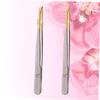 minkissy 6pcs Professional Eyebrow Tweezers Flat Oblique Mouths Precision Tweezers for Eyebrow Shaping Lash Application view 4