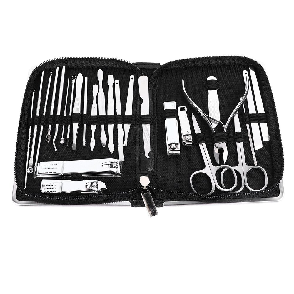 26Pcs Steel Rugged Eyebrow Clipper Kit, Versatile Lightweight for Use