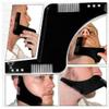Beard Comb, 2Pcs, Beard Trimming, Beard Stencil Comb, Beard Shaping Tool with Comb, Guide Comb for Beard Shaving, 2 in 1 Beard Shaper, Beard Styling Tool, for Men's Facial Hair and Beard Trimming view 2