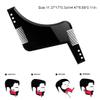 Beard Comb, 2Pcs, Beard Trimming, Beard Stencil Comb, Beard Shaping Tool with Comb, Guide Comb for Beard Shaving, 2 in 1 Beard Shaper, Beard Styling Tool, for Men's Facial Hair and Beard Trimming view 3