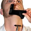 Beard Comb, 2Pcs, Beard Trimming, Beard Stencil Comb, Beard Shaping Tool with Comb, Guide Comb for Beard Shaving, 2 in 1 Beard Shaper, Beard Styling Tool, for Men's Facial Hair and Beard Trimming view 4