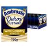 Ambrosia Deluxe Custard, Made With West Country Cream & Vanilla, Velvety Ready-to-Eat Dessert, 750 g (Pack of 12 Cartons) view 1