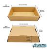 Avalon Cosmetic Packaging Hamper Tray for Food Gift Display, Easter, Christmas Hampers, Beauty Boxes etc. Size: 17.7cm W x 22.8cm L x 6cm H (25) view 2