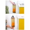 Plastic Bag Holder, Hanging Bin Liner Holder, Kitchen Mesh Hanging Storage Dispenser Suitable for Home Kitchen Garbage Bag Storage(Yellow) view 3