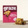 Graze - Cherry Bakewell Oat Boost Bars Snacks - Vegetarian Snacks with Whole Oats and Natural Flavours - 8x4 snack bars - Total of 32 snacks view 3