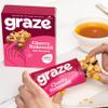 Graze - Cherry Bakewell Oat Boost Bars Snacks - Vegetarian Snacks with Whole Oats and Natural Flavours - 8x4 snack bars - Total of 32 snacks view 4