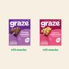 Graze - Cherry Bakewell & Cocoa Vanilla Oat Boost Bars Snacks - Made With Whole Oats and Natural Flavours - 8x4 snack bars - Total of 32 snacks view 2