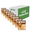 Graze - Peanut Butter Oat Boost Bars - Vegetarian Flapjacks with Whole Oats and Natural Flavours - 8 packs of 4 Snack Bars, 32 Snacks total view 1