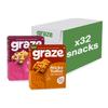 Graze - Cherry Bakewell & Sticky Toffee Oat Boost Bars Snacks - Made With Whole Oats and Natural Flavours - 8x4 snack bars -Total of 32 snacks view 1