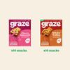 Graze - Cherry Bakewell & Sticky Toffee Oat Boost Bars Snacks - Made With Whole Oats and Natural Flavours - 8x4 snack bars -Total of 32 snacks view 4