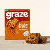 Graze - Sticky Toffee Oat Boost Bars - Vegetarian Flapjacks with Whole Oats and Natural Flavours - 8 Packs of 4 Snack bars, 32 Snacks total view 3