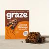 Graze - Cocoa Orange Oat Boost Bars - Vegetarian Flapjacks with Whole Oats and Natural Flavours - 8 packs of 4 Snack bars, 32 Snacks total view 3