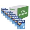 Graze - Lemon Blueberry Oat Boost Bars - Vegetarian Flapjacks with Whole Oats and Natural Flavours - 8 packs of 4 Snack Bars, 32 Snacks total view 1
