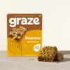 Graze - Banana Oat Boost Bars - Vegetarian Flapjacks with Whole Oats and Natural Flavours - 8 Packs of 4 Snack Bars, 32 Snacks total view 3