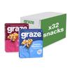 Graze - Cherry Bakewell & Lemon Blueberry Oat Boost Bars Snacks - Made With Whole Oats and Natural Flavours -8x4 snack bars - Total of 32 snacks view 1