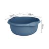 JMS we create smile Navy Round Bowl, 28 cm Kitchen Washing Up Bowl, High Grade Plastic Mixing Basin | Sink Bowl, 5 Litre Bowl with Integral Handles Caddy Kitchen Home (Set of 3) view 2