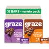 Graze - Cocoa Orange & Cocoa Vanilla Oat Boost Bars Snacks - Made With Whole Oats and Natural Flavours - 8x4 snack bars - Total of 32 snacks view 1