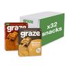 Graze - Peanut Butter & Sticky Toffee Oat Boost Bars Snacks - Made With Whole Oats and Natural Flavours - 8x4 snack bars - Total of 32 snacks view 1