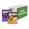 Graze - Peanut Butter & Cocoa Vanilla Oat Boost Bars Snacks - Made With Whole Oats and Natural Flavours - 8x4 snack bars - Total of 32 snacks view 1