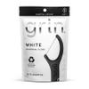 GRIN White Charcoal Infused Flosspyx, 75 Count, Dental Flossers, Minty Flavor, Recycled Plastic, Charcoal Infused Floss Picks, Premium Longer Floss Head, Easy Slide, Includes Soft Fold-Back Tooth Pick view 1
