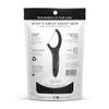 GRIN White Charcoal Infused Flosspyx, 75 Count, Dental Flossers, Minty Flavor, Recycled Plastic, Charcoal Infused Floss Picks, Premium Longer Floss Head, Easy Slide, Includes Soft Fold-Back Tooth Pick view 2