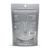 GRIN Silver Flosspyx 75 Count, Dental Flossers, Minty Flavor, Recycled Plastic, for Tight Teeth, Premium Longer Floss Head, Cleans Between Teeth, Includes Safe Soft Fold-Back Tooth Pick view 2