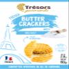 TRESORS GOURMANDS Authentic French Waffle Butter Crackers Snack, Sea Salt Flavor, Natural Ingredients, Pack of 6 x 60g Boxes view 2