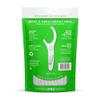 GRIN Fine Flosspyx, Floss Picks, 75 Count, Dental Flossers, Minty Flavor, Recycled Plastic, Super Strong Fine Floss, Tight Teeth, Premium Longer Floss Head, Includes Safe Fold-Back Tooth Pick view 2