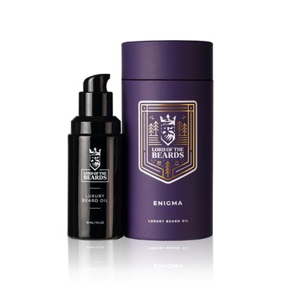 LORD OF THE BEARDS Premium Beard Oil for Men - Oud and Sandalwood Scented Grooming Beard Oil  Premium Beard Care with Organic Argan, Jojoba, Coconut Oils  Beard Growth Oil - 30 ml